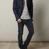 Sunspel Stripe Tshirt in Gray for Men (white) - Lyst