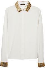 Vionnet Embellished Stretch-cotton Shirt