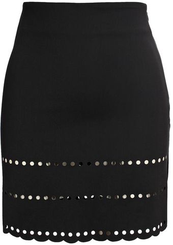 Yasmin Kianfar Laser Cut Simplex Skirt - Lyst