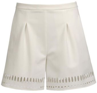 Yasmin Kianfar Laser Cut Simplex Shorts - Lyst