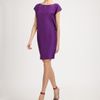 Yves Saint Laurent Silk Dress in Purple (black) - Lyst