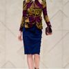 Burberry Prorsum Crêpe Jersey Pencil Skirt in Blue (deep indigo) - Lyst