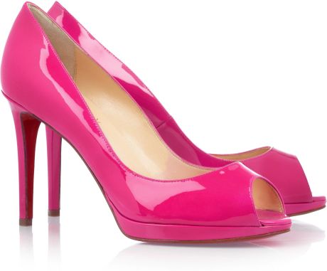 Christian Louboutin Yolanda 100 Patentleather Pumps in Pink - Lyst
