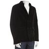 John Varvatos Usa Black Cotton Velvet Double Breasted Jacket in Black for Men - Lyst