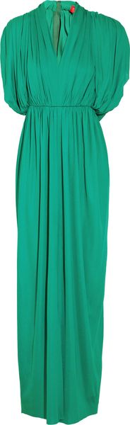  Draped Crepe-jersey Maxi Dress 