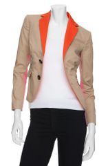 DSquared2 Neon Colorblock Safari Blazer