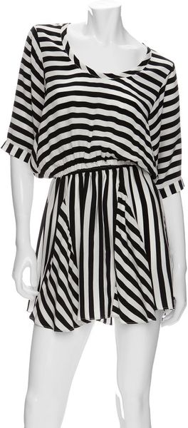  Preorder Silk Dolman Sleeve Striped Dress 