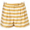 Topshop Coord Stripe Fluid Shorts in Yellow (mustard) - Lyst
