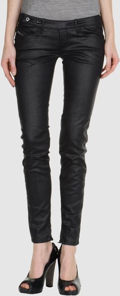 Diesel Denim Trousers in Black - Lyst