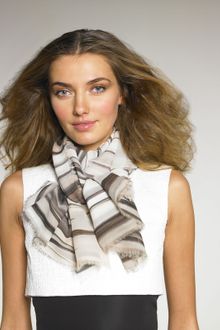 Oscar de la Renta Palm-print Scarf - Lyst