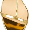 Christian Louboutin Lady Max 100 Spikeembellished Metallic Leather Sandals in Gold - Lyst