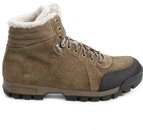 gucci tan boots