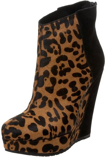 Kelsi Dagger  Huette Two Tone Wedge Bootie - Lyst