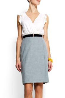 Mango Combi Dress - Lyst