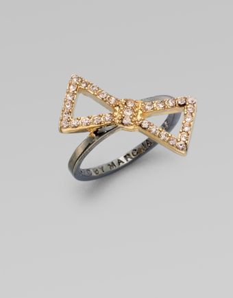 Marc By Marc Jacobs Stone Accented Bow Ring - Lyst