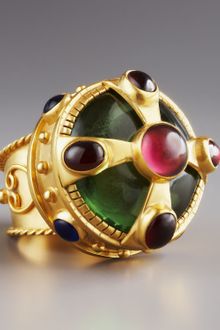 Stephanie Anne Multi-stone Crown Ring - Lyst