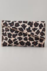 Theodora & Callum Diane Leopard Clutch