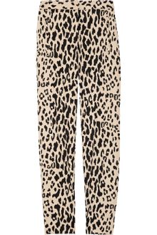 Tibi Printed Cotton-blend Sateen Cropped Pants - Lyst