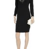 Alexander Mcqueen Beaded Wool Dress in Black - Lyst