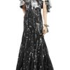 Alexander Mcqueen Printed Silk Gown in Black - Lyst