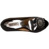 Badgley Mischka Womens Lissa Open Toe Pump in Black (black satin) - Lyst