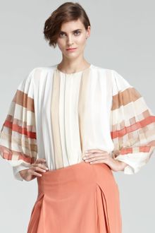 Chloé Pleated Blouse - Lyst