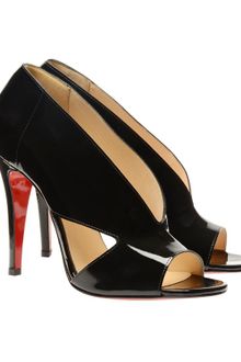 Christian Louboutin Creve Coeur Patent Leather Shoe-boots - Lyst