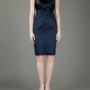 Elie Tahari Simone Dress in Blue (black) - Lyst
