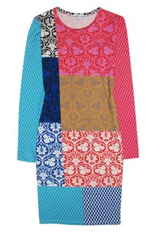 Jonathan Saunders L/s Geneveive Patchwork Dress - Lyst