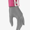 Marc By Marc Jacobs Turnlock Leather Cuff Bracelet in Pink - Lyst