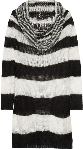 McQ by Alexander McQueen Striped Open-knit Sweater Dress - Lyst