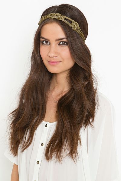 Nasty Gal Knotted Headband in Gold - Lyst