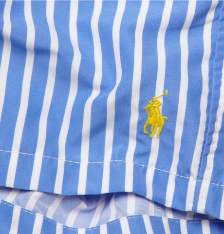 polo ralph lauren striped swim shorts