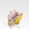 Red Valentino Daisyprint Canvas and Calfskin Mini Bow Bag in Yellow - Lyst