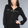 Rvca The Big Rvca Zip Hoody in Black in Black - Lyst