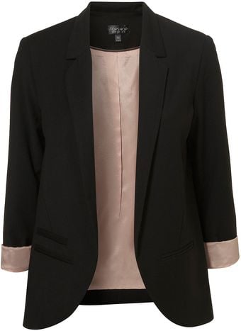 Topshop Black Boyfriend Blazer - Lyst