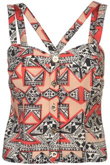 Topshop Aztec Latino Suntop - Lyst