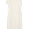 Vionnet Asymmetric Crepetwill Dress in White - Lyst