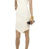 Vionnet Asymmetric Crepetwill Dress in White - Lyst