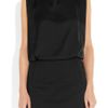 Acne Marlow ChiffonCrepe And StretchCotton Dress in Black - Lyst