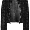 Antonio Berardi Tweed and Leather Jacket in Black - Lyst