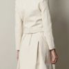 Carven Cotton Biker Jacket in Beige (cream) - Lyst