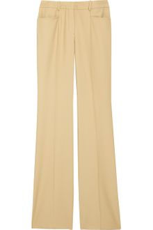 Chloé Mid-Rise Wool-Crepe Pants - Lyst