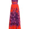 Giambattista Valli Silkchiffon Long Dress in Purple (orange) - Lyst