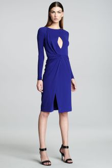 J. Mendel Long-sleeve Jersey Dress - Lyst