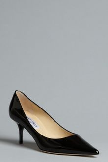 Jimmy Choo Nude Patent Leather Aurora Pointed Toe Pumps - Lyst