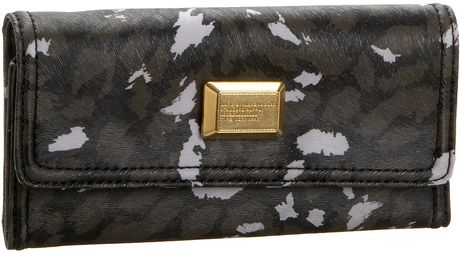 Marc By Marc Jacobs Animal Q Long Trifold Wallet in Black (black multi) - Lyst
