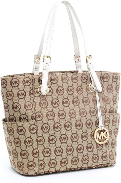 michael kors jet set ew signature tote