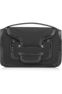 Pierre Hardy Snake-trimmed Neoprene Clutch - Lyst