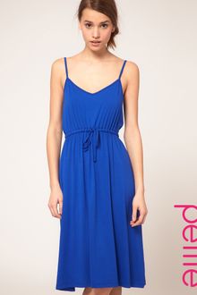 ASOS Collection Asos Petite Midi Summer Dress with Tie Waist - Lyst